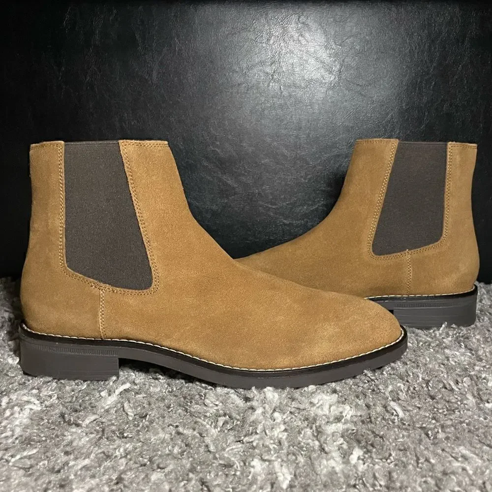 NWT Zara Split Leather Men’s Ankle Boots